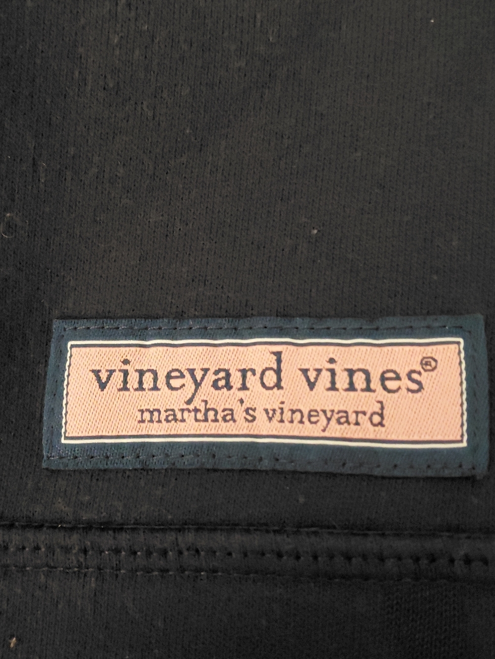VINYARD VINES by SHEP & IAN 4XLT NAVY 1/4 ZIP COTTON SWEATSHIRT RIBBED COLLAR - Picture 7 of 11
